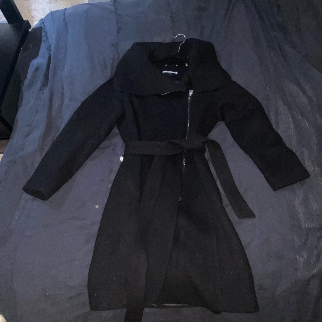 Karl Lagerfeld Paris Wool Blend Coat